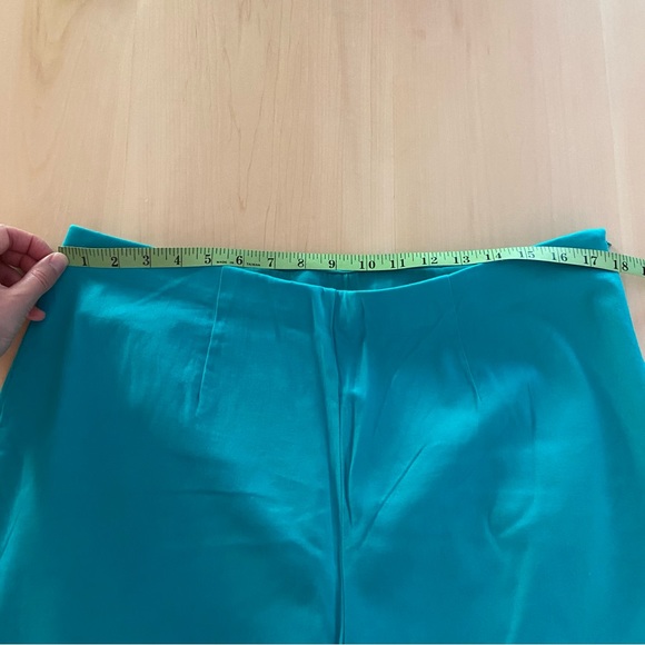 BOB MACKIE vintage turquoise pedal pushers/ capris. Cotton with touch of stretch - Picture 9 of 12